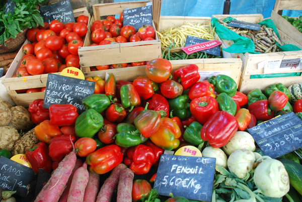 Fresh Produce at a French Market